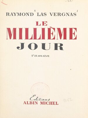 cover image of Le millième jour